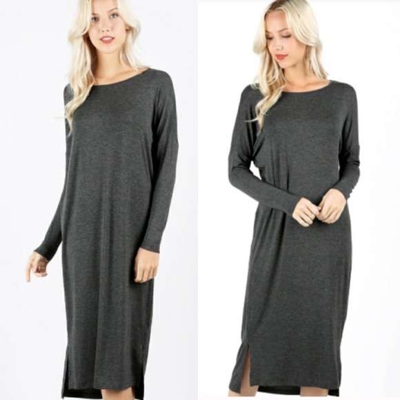 Zenana Outfitters Dresses & Skirts - ZENANA Long Sleeve Midi Dress